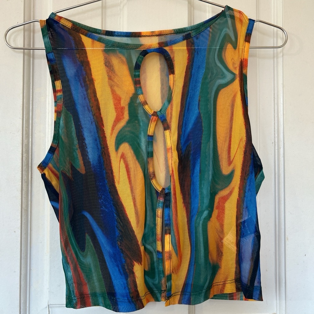 Colorful Abstract Women's Top